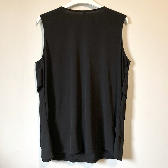 Black Witchy Shabby Chic Tier Ruffled Tank Top - Picture 2 of 7